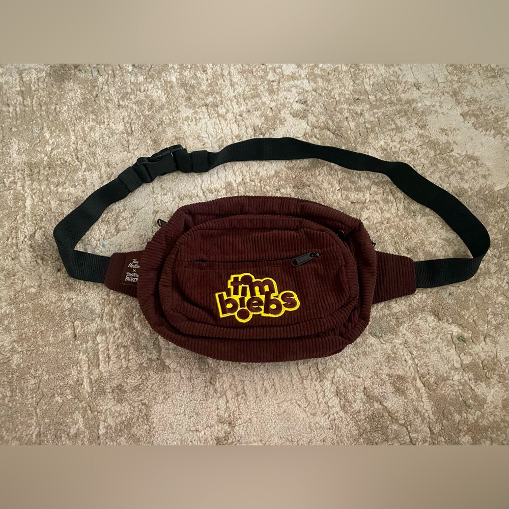 TimBiebs Justin Bieber Y2K crossbody shoulder embroidery corduroy bag/pack
